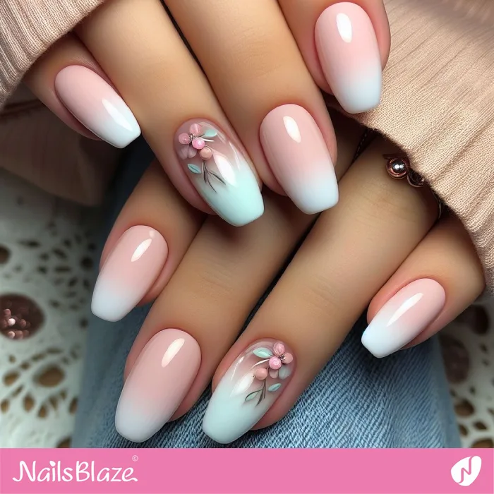 Baby Boomer Nails for Spring | Classy Nails - NB4203